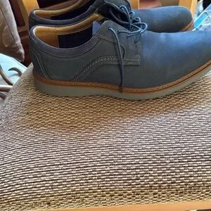Clarks | Shoes | Clarks Blue Oxfords With Suede Upper And  display picture 2